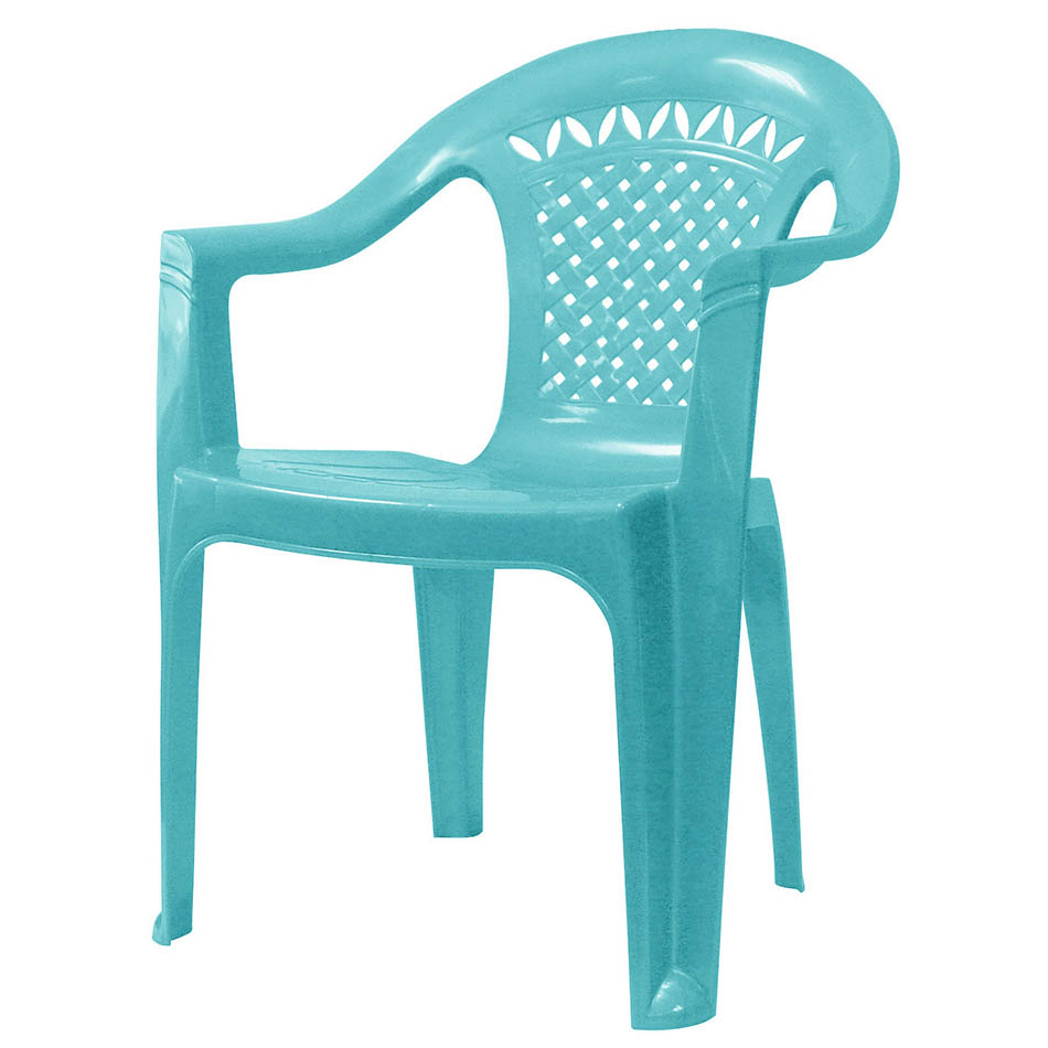 HOUSE扶手塑膠椅 藍