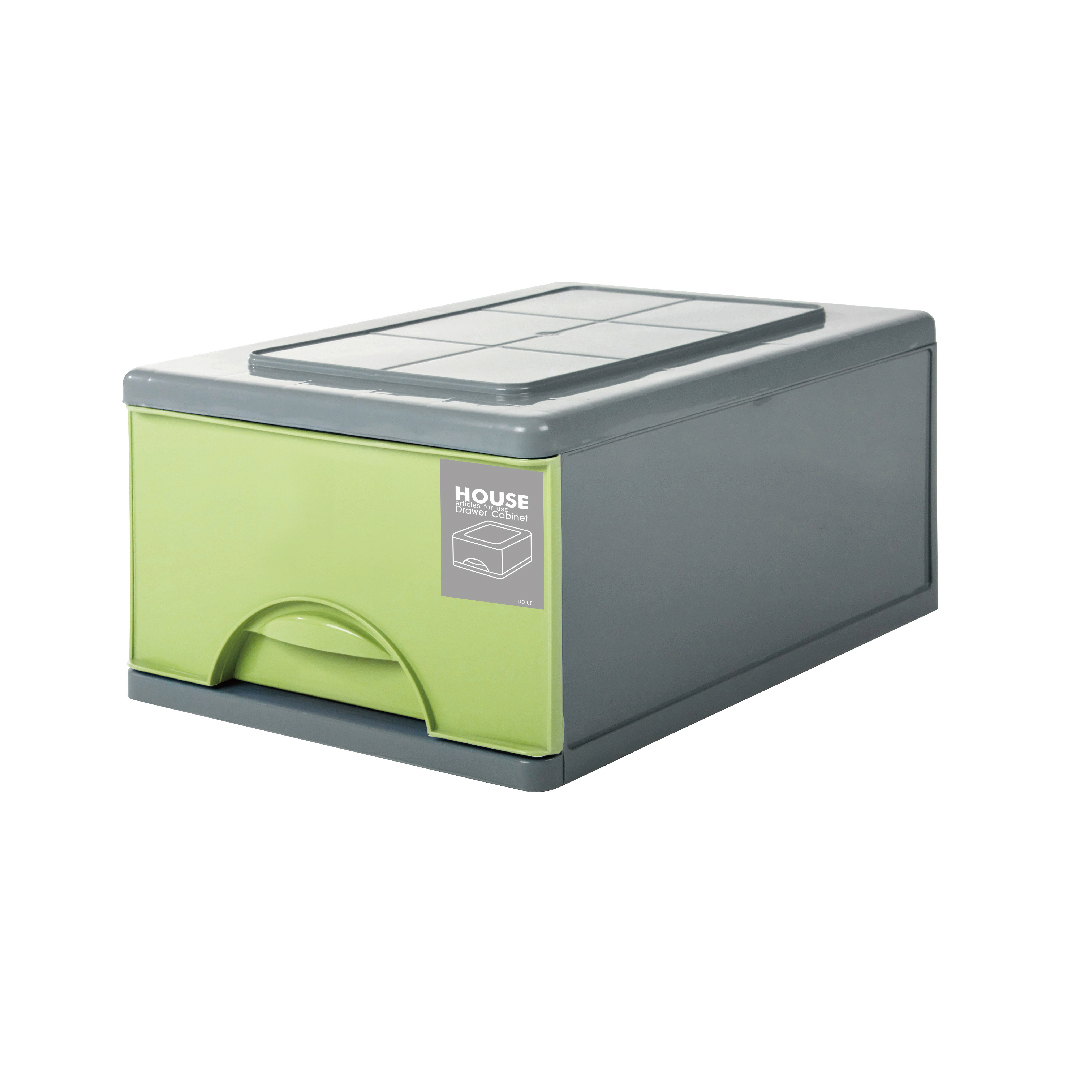 微風單層抽屜式整理箱-大 綠